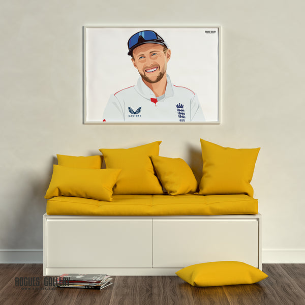 Smiling Through - Joe Root - England Cricket Captain & Legend - A0, A1, A2 or A3 Ashes Tour Prints