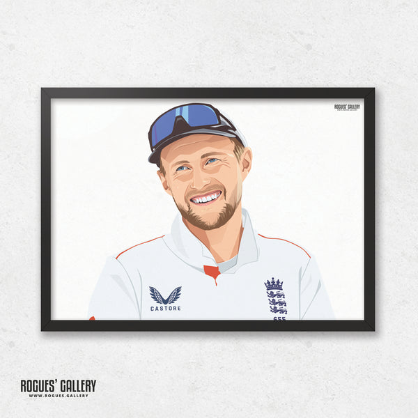 Smiling Through - Joe Root - England Cricket Captain & Legend - A0, A1, A2 or A3 Ashes Tour Prints