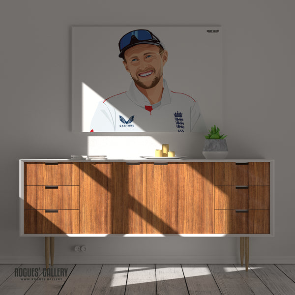 Smiling Through - Joe Root - England Cricket Captain & Legend - A0, A1, A2 or A3 Ashes Tour Prints