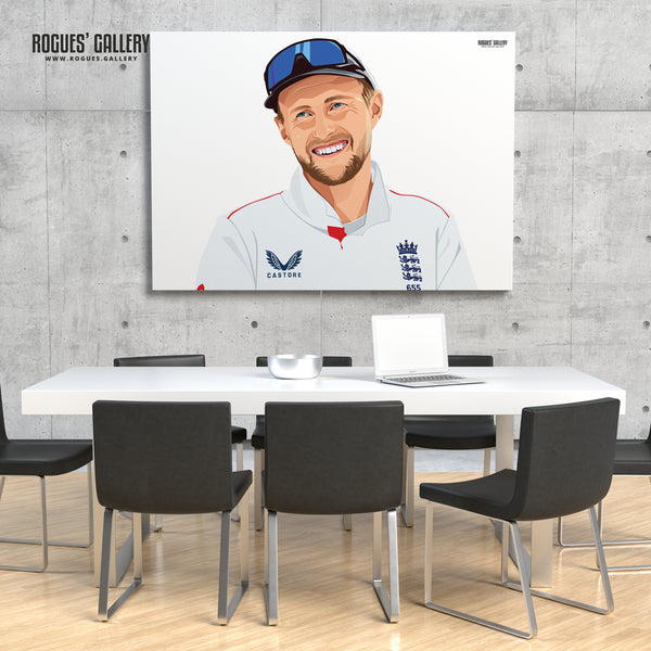 Smiling Through - Joe Root - England Cricket Captain & Legend - A0, A1, A2 or A3 Ashes Tour Prints