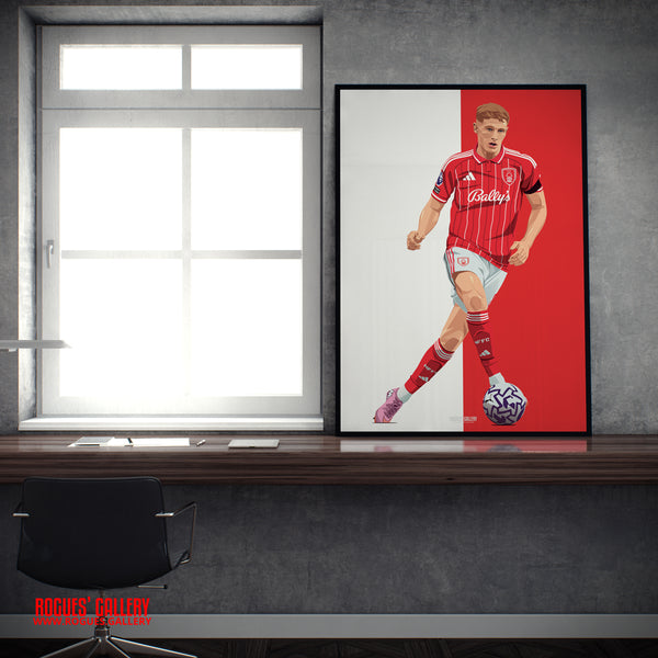 Elliot Anderson - Nottingham Forest - A0, A1, A2 or A3 Premier League 2025-26 Name & Number Prints