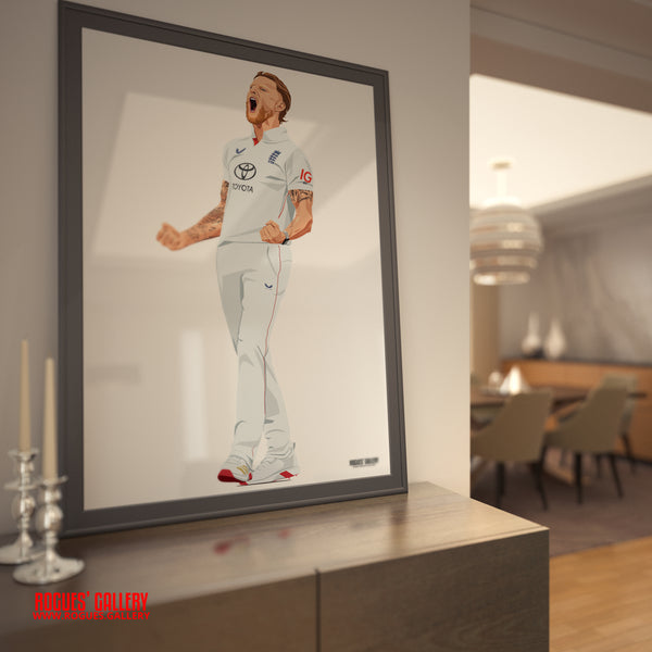 Ben Stokes - England Cricket Captain & Legend - A0, A1, A2 or A3 Ashes Tour Prints