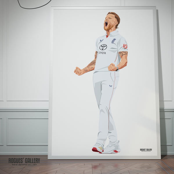 Ben Stokes - England Cricket Captain & Legend - A0, A1, A2 or A3 Ashes Tour Prints