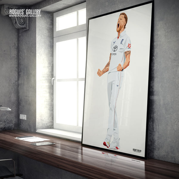 Ben Stokes - England Cricket Captain & Legend - A0, A1, A2 or A3 Ashes Tour Prints
