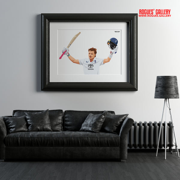 Ollie Pope England Cricket batsman Ashes signed poster memorabilia
