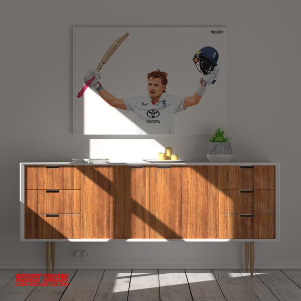Ollie Pope England Cricket batsman A1 print Ashes