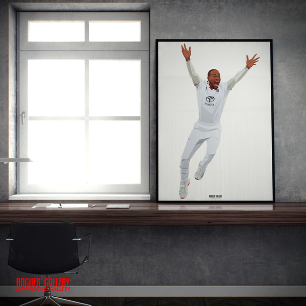 Jofra Archer England fast bowler cricket Ashes A2 print pace