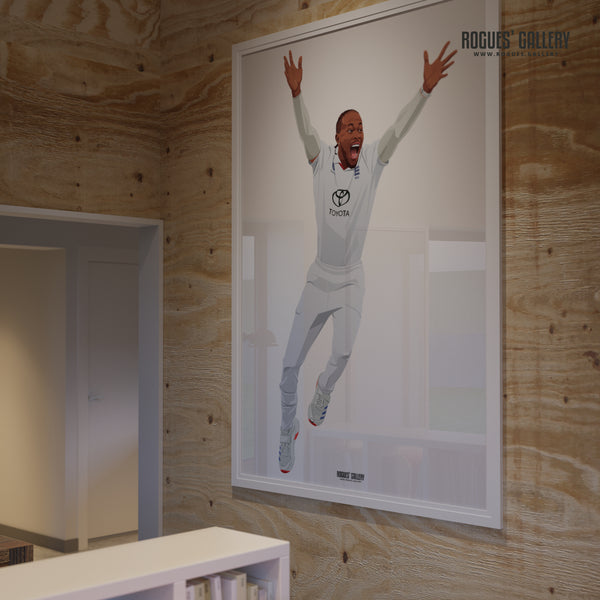 Jofra Archer England fast bowler cricket Ashes modern art picture