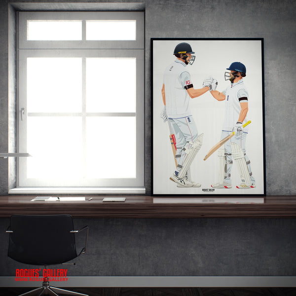 Crawley Duckett England Cricket openers A2 print