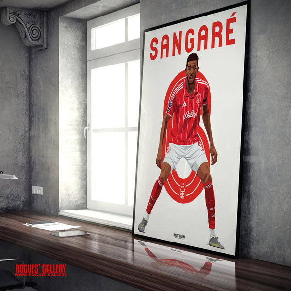 Ibrahim Sangare Nottingham Forest 8 A1 print