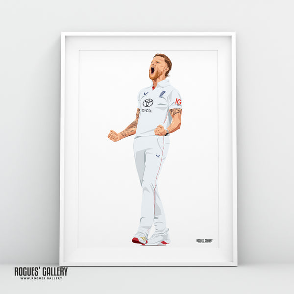Ben Stokes - England Cricket Captain & Legend - A0, A1, A2 or A3 Ashes Tour Prints
