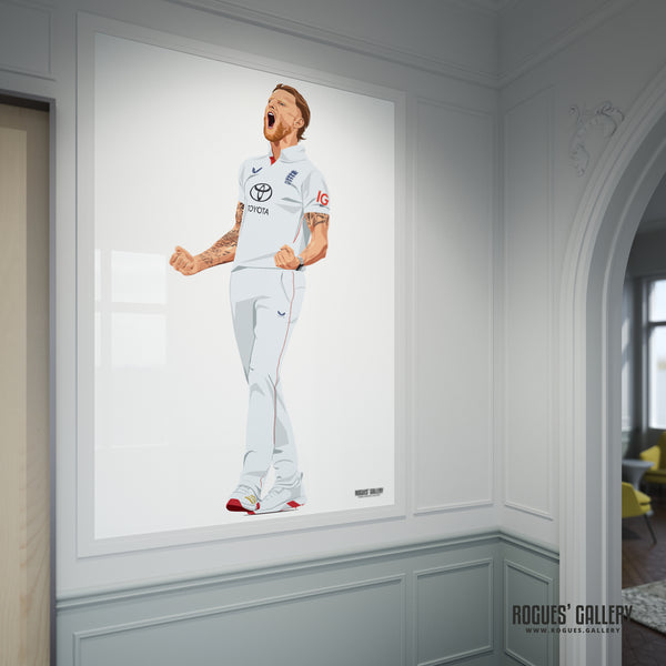 Ben Stokes - England Cricket Captain & Legend - A0, A1, A2 or A3 Ashes Tour Prints