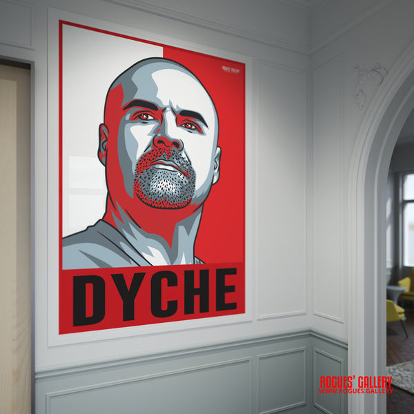 Sean Dyche Nottingham Forest Head Coach portrait poster text