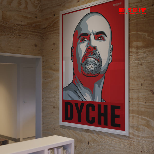 Sean Dyche - Nottingham Forest - A0, A1, A2 or A3 #GetBehindTheLads Icon Prints with Text