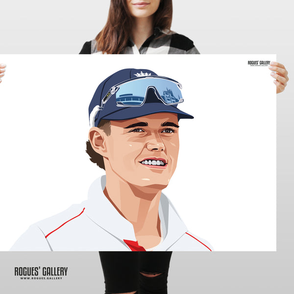 Jacob Bethell England cricket batsman Ashes poster