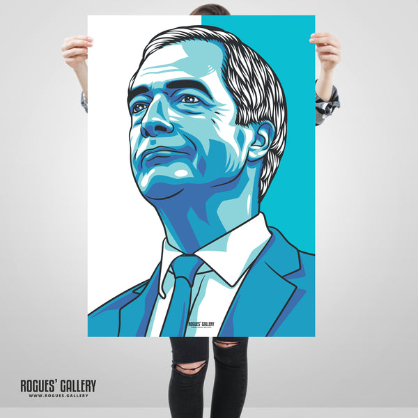 Nigel Farage Reform UK Leader modern portrait poster