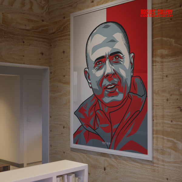 Ian Woan Nottingham Forest coach winger A0 print portrait
