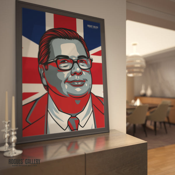 Mike Graham - YouTube Broadcaster, Journalist & Political Commentator - A3, A2, A1 & A0 Union Jack Icon Prints