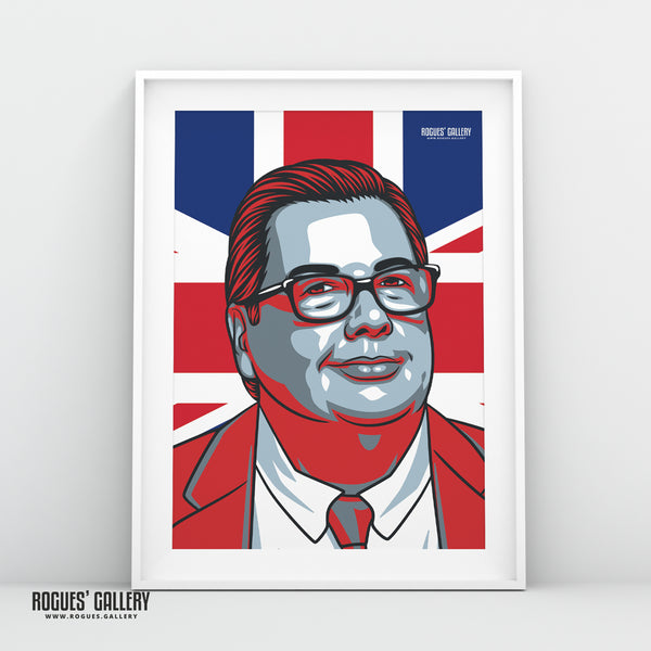 Mike Graham - YouTube Broadcaster, Journalist & Political Commentator - A3, A2, A1 & A0 Union Jack Icon Prints