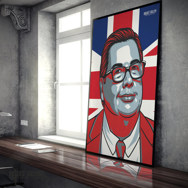 Mike Graham - YouTube Broadcaster, Journalist & Political Commentator - A3, A2, A1 & A0 Union Jack Icon Prints