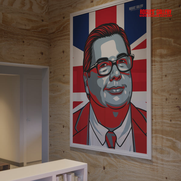 Mike Graham - YouTube Broadcaster, Journalist & Political Commentator - A3, A2, A1 & A0 Union Jack Icon Prints