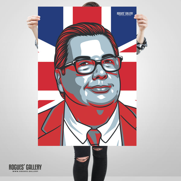Mike Graham - YouTube Broadcaster, Journalist & Political Commentator - A3, A2, A1 & A0 Union Jack Icon Prints