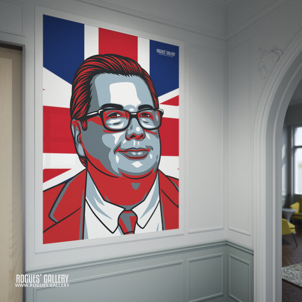 Mike Graham - YouTube Broadcaster, Journalist & Political Commentator - A3, A2, A1 & A0 Union Jack Icon Prints