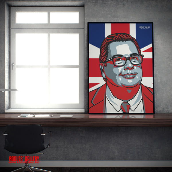 Mike Graham - YouTube Broadcaster, Journalist & Political Commentator - A3, A2, A1 & A0 Union Jack Icon Prints