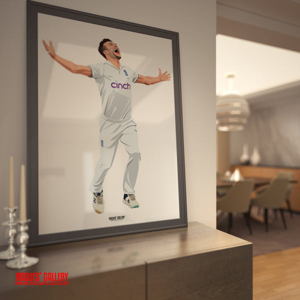 Mark Wood - England Cricket Star - A0, A1, A2 or A3 Ashes Tour Prints