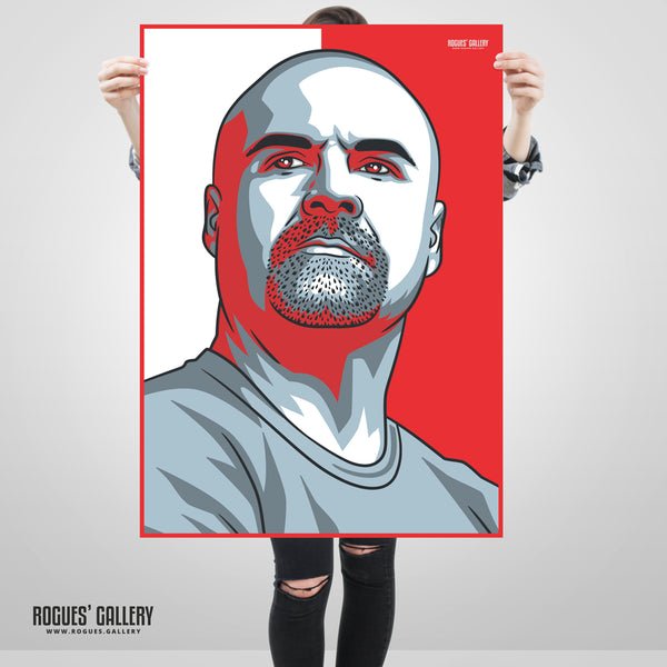 Sean Dyche - Nottingham Forest - A0, A1, A2 or A3 #GetBehindTheLads Icon Prints