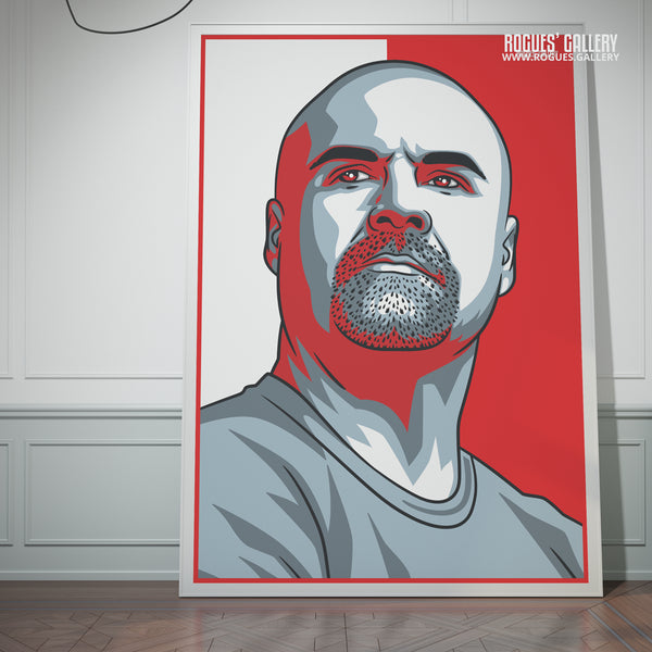 Sean Dyche - Nottingham Forest - A0, A1, A2 or A3 #GetBehindTheLads Icon Prints