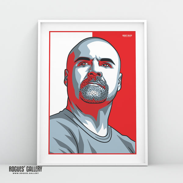 Sean Dyche - Nottingham Forest - A0, A1, A2 or A3 #GetBehindTheLads Icon Prints