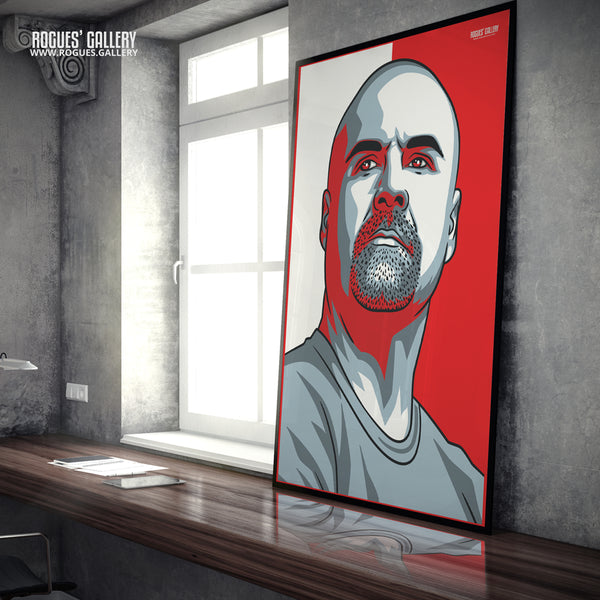 Sean Dyche - Nottingham Forest - A0, A1, A2 or A3 #GetBehindTheLads Icon Prints
