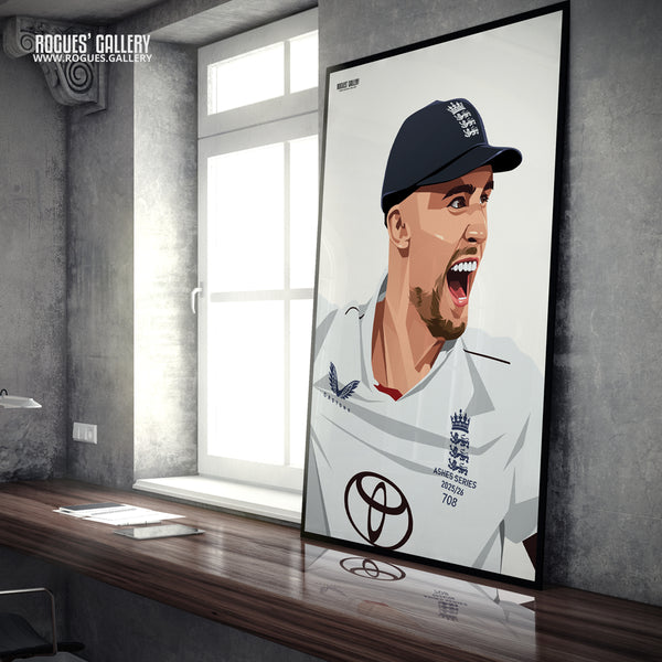 Will Jacks - England Cricket Star - A0, A1, A2 or A3 Ashes Tour Prints