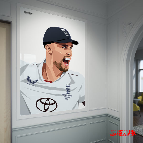 Will Jacks - England Cricket Star - A0, A1, A2 or A3 Ashes Tour Prints