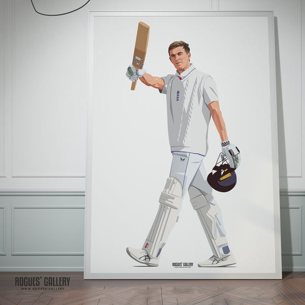 Zak Crawley - England Cricket Star - A0, A1, A2 or A3 Ashes Tour Prints