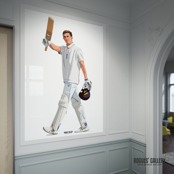 Zak Crawley - England Cricket Star - A0, A1, A2 or A3 Ashes Tour Prints