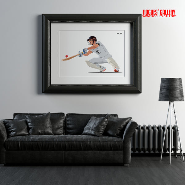 Harry Brook England batsman Yorkshire IPL framed picture
