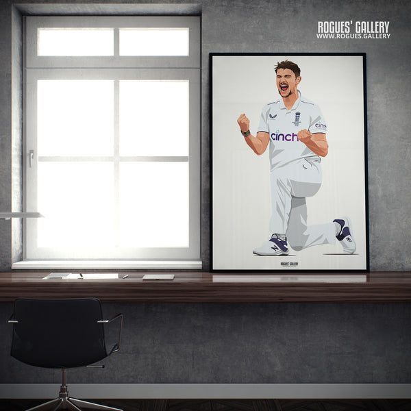 Josh Tongue England cricket Seam bowler Ashes Tour A2 print