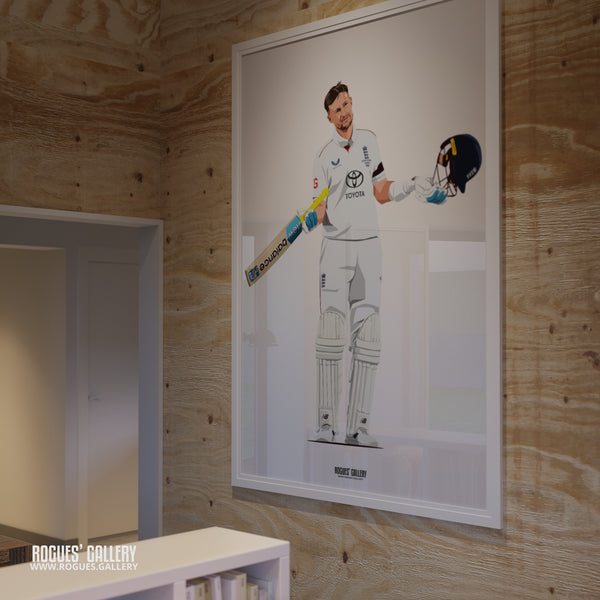 Joe Root England cricket batsman record Average framed picture