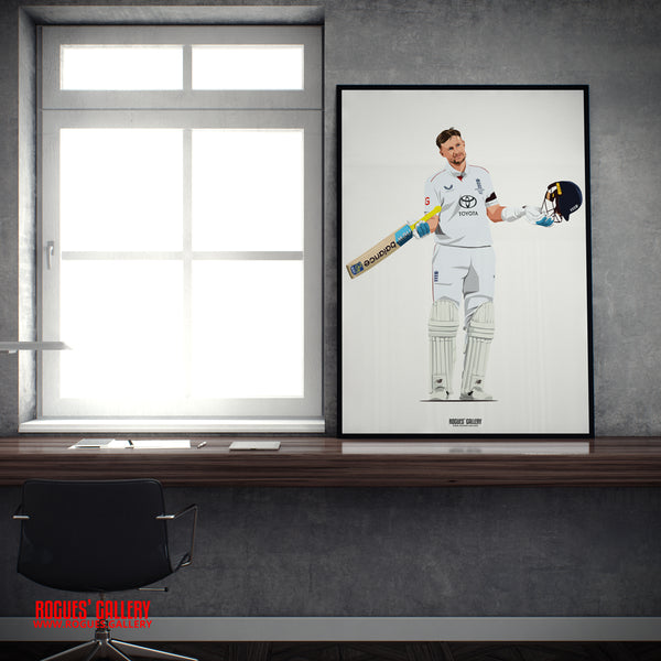 Joe Root England cricket batsman record Average A2 Print 
