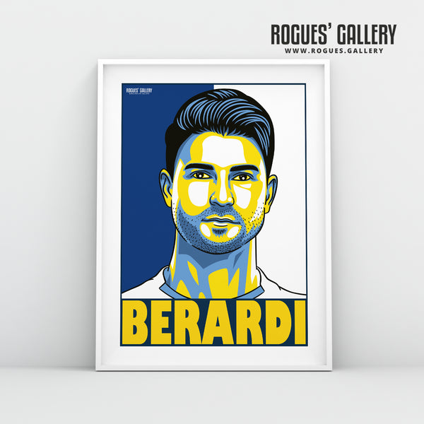 Berardi - Leeds Utd - A3 Print