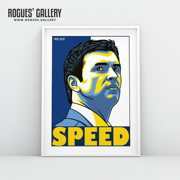 Gary Speed - Leeds Utd - A3 Print