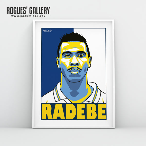 Lucas Radebe - Leeds Utd - A3 Print