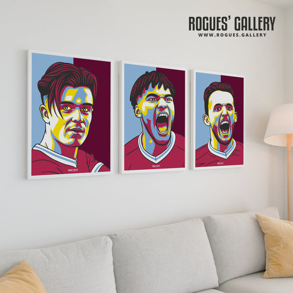 Jack Grealish - Aston Villa - A3 Icon Print