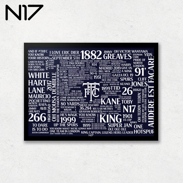 Spurs - To dare is to do - N17 Design A3 Print