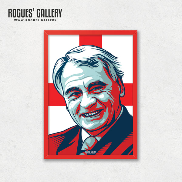 Sir Bobby England Icon - A3 Print