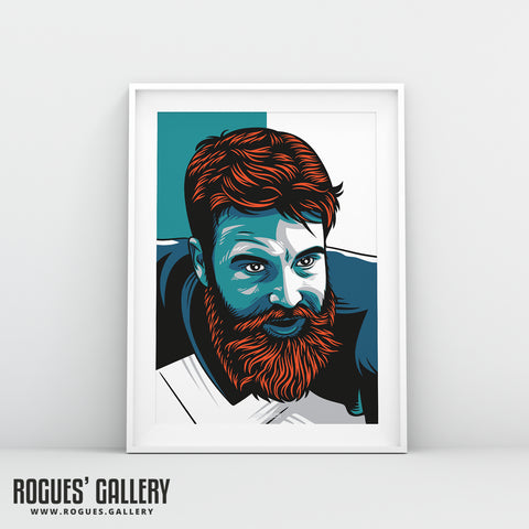 Ryan Fitzpatrick - Miami Dolphins - A3 Icon Print