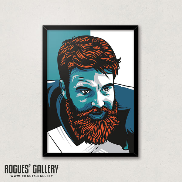 Ryan Fitzpatrick - Miami Dolphins - A3 Icon Print