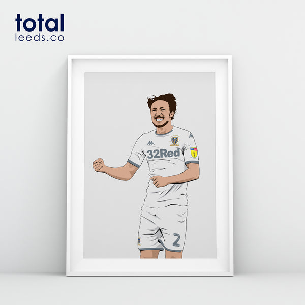 Luke Ayling - Leeds Utd - Total Leeds A3 Print